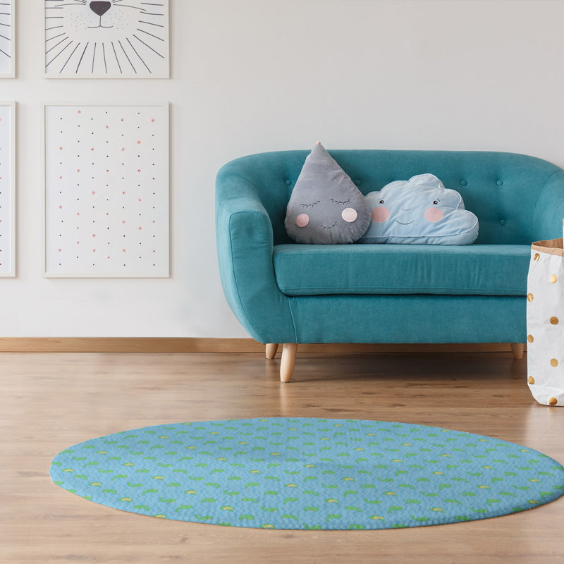 Tapis bleu baleines, Rectangle 9 pi x 12 pi