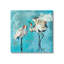 «Cranes on Blue Abstract» par Evelia Designs, reproduction d'art sur toile tendue-93773436