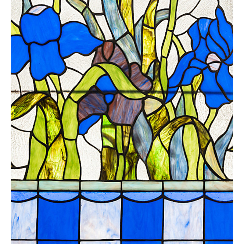 Glass Plants & Flowers Plaque