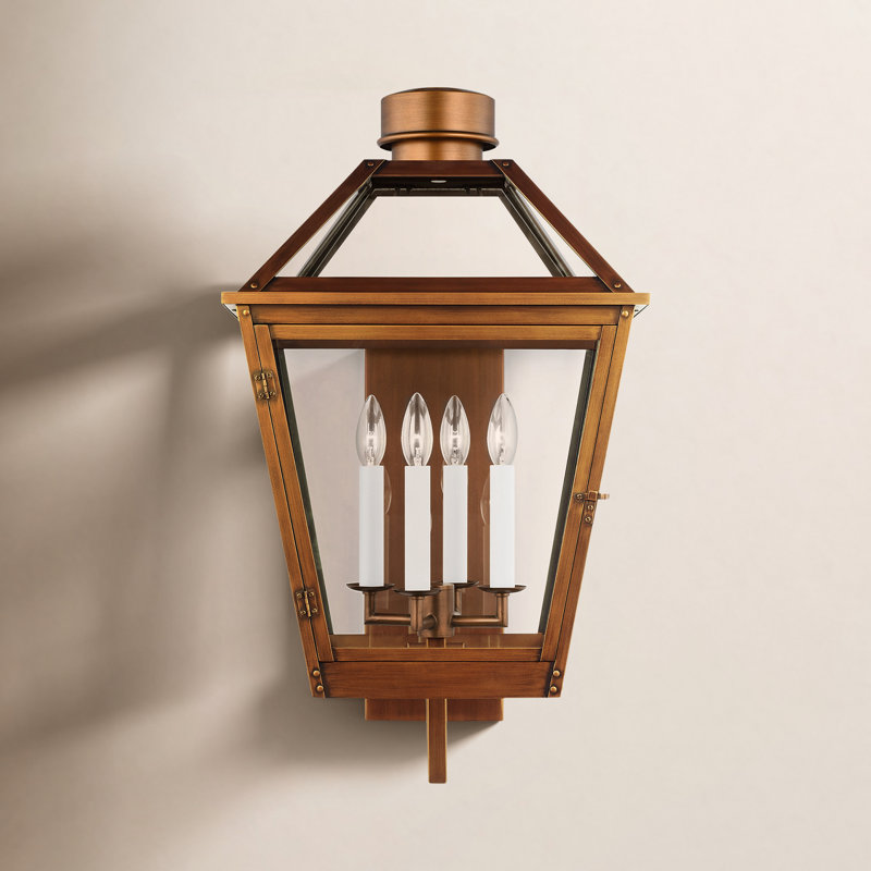Yelena Wall Light, 28.25" H x 15.75" W x 16.5" D, Natural Copper