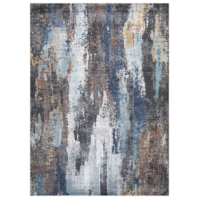 Abstract Indoor Rug, Rectangle 5'3" x 7'3"