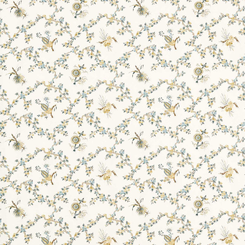 Giles Deacon Trelliage Fabric, Chamomile/Chalk