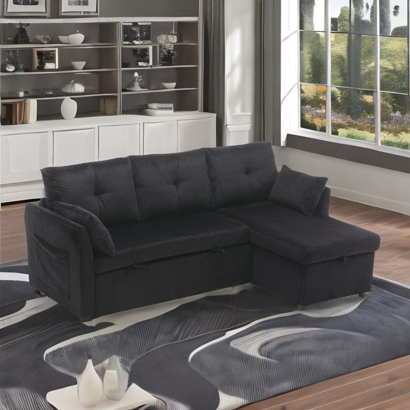 Canapé modulaire Danen, Noir