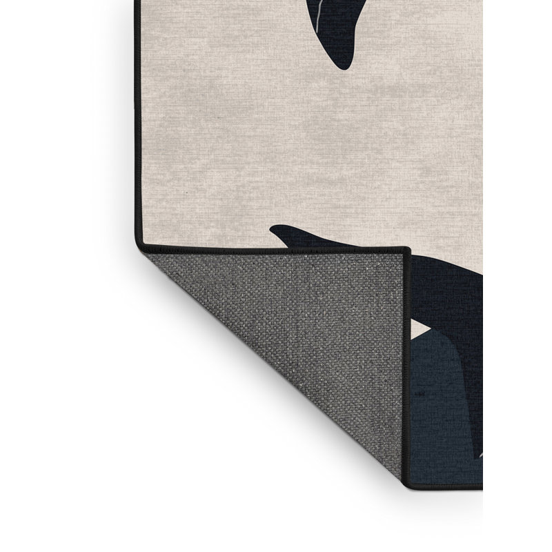 Tapis gris moelleux doux à motif géométrique moderne Southville Shark, 2 x 3
