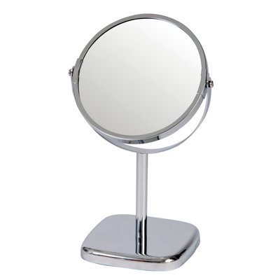 Arkadelphia Metal Round Floor Mirror