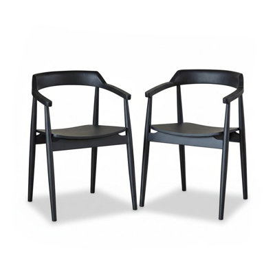 49cm H Solid Wood Low Back Armchair