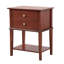 Table de chevet 2 tiroirs Newton, cerise-2010461788
