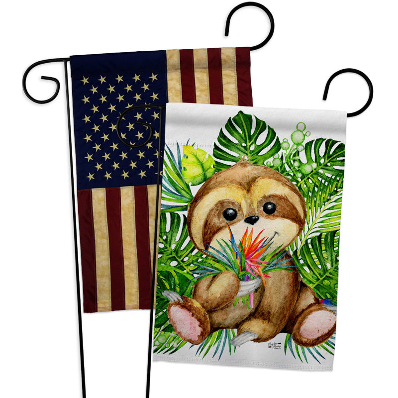 Drapeau de jardin à 2 côtés en polyester 18 x 13 po