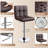 Chandresh Swivel Upholstered Adjustable Height Counter Stool with Metal Frame-1903898821