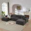 Canapé moderne en nuage de chenille, librement combinable, confortable pour s'asseoir-235176219
