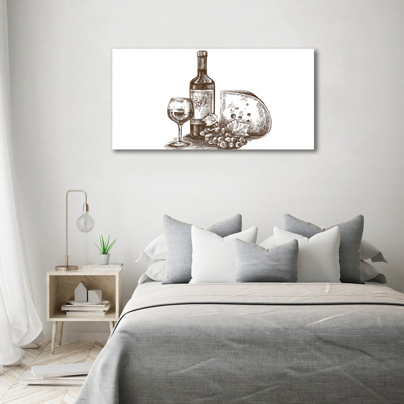 Wine And Snacks - Wrapped Canvas Print