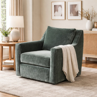 Fauteuil coulissant pivotant en pin Luxe