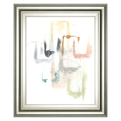 Pastel Windows Wall Art - 22" x 26" - Silver Frame