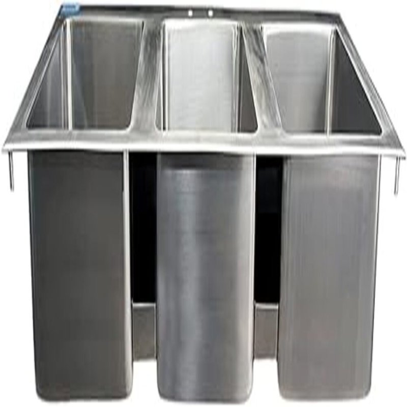 37'' L Triple Bowl Stainless Steel Kitchen Sink