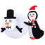 Christmas LED Lights Snowmen Nativity Set