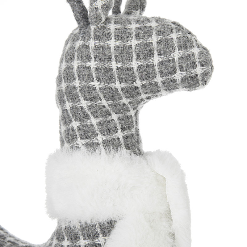 Renne debout en tissu S / 2 9,8 x 3,5 x 17,7 po