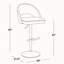 Ensemble de 2 tabourets de bar réglables pivotants, structure en métal doré avec tissu brun et repose-pieds en T-8445271-8445264