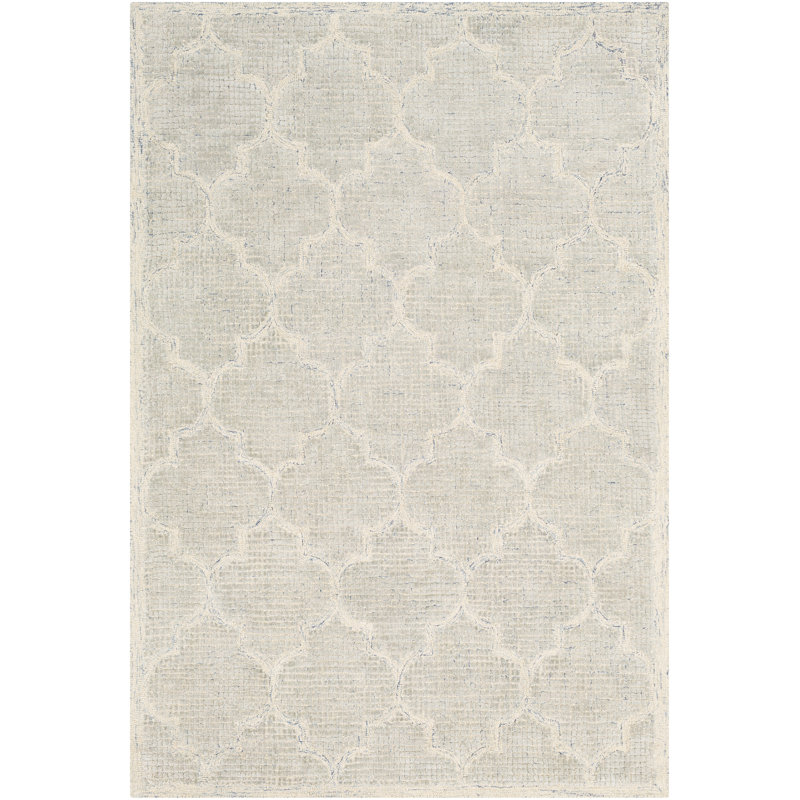 Palm Hand Tufted Geometric Indoor Rug, Rectangle 9' x 12'