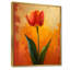 Tulipes murales rouges et vertes vibrantes II-1376290339-1376290337
