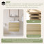 Meuble-lavabo mural simple avec plateau en résine intégré blanc-2042215559-2042215557