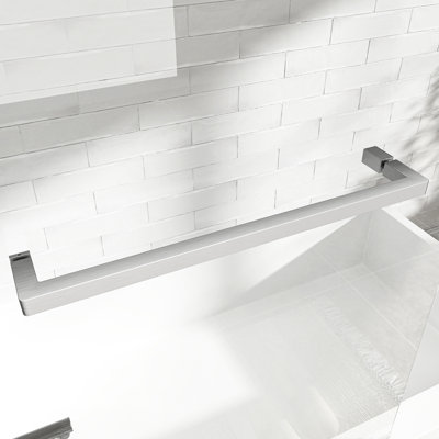 Porte de douche pivotante en nickel brossé de 31 po à 32 po x 55 po à 180 po, installation réversible, verre facile à nettoyer et à l'épreuve de l'eau pour salle de bain trempé avec membrane