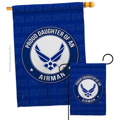 Drapeau de jardin en polyester 40 po x 28 po Proud Daughter