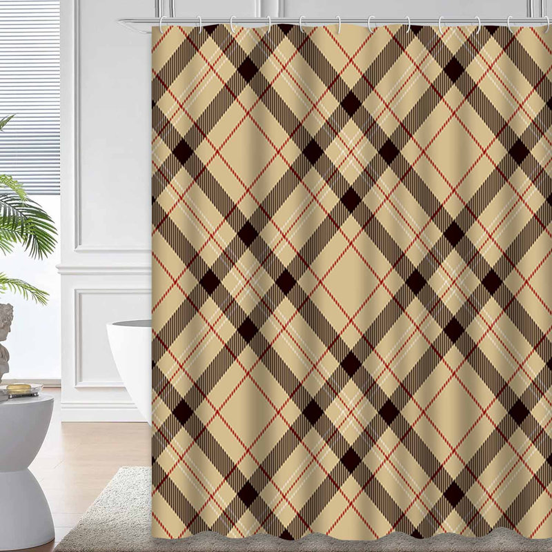 Rideau de douche Tartan, 72" L x 84" W