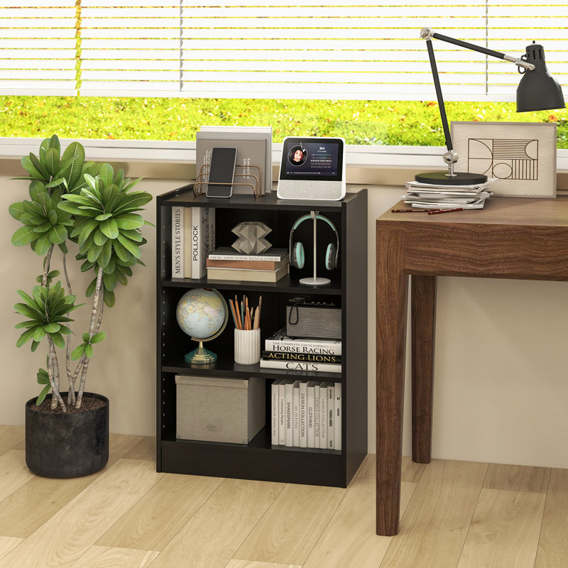 Rangement pour bibliothèque à 3 niveaux H 29,5 po x l 19,5 po, Noir