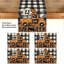 Ensemble de chemin de table et de napperons Bat Pumpkin Ghost Truck Spooky Halloween