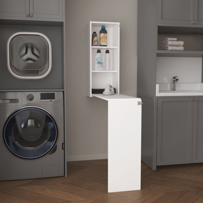 Folding Table, 3 Shelves