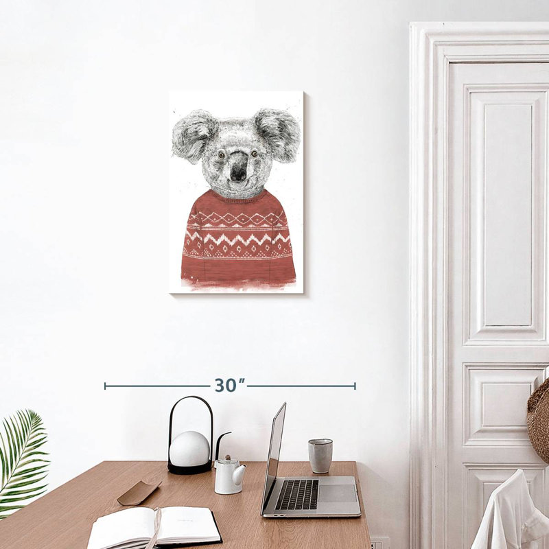 Brampt Winter Koala, 24" H x 16" W