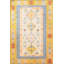 Tapis jaune lavable décoratif à motif traditionnel jaune-1141375630