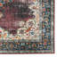 Tapis lavable ivoire et bourgogne tissé à la machine-1027020670