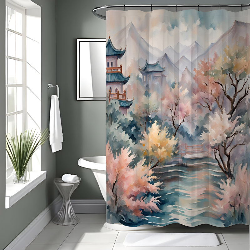 Rideau de douche Warwich, H 93 po x l 70 po