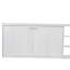 Lit escamotable simple avec bibliothèque, blanc