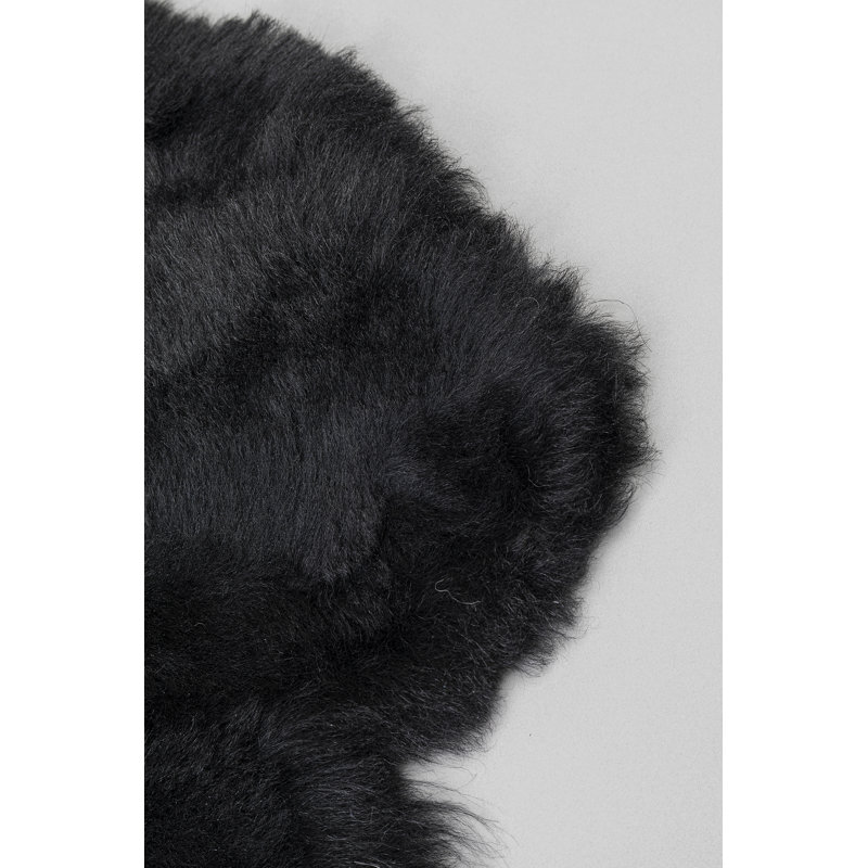 Heidi Sheepskin Black Rug