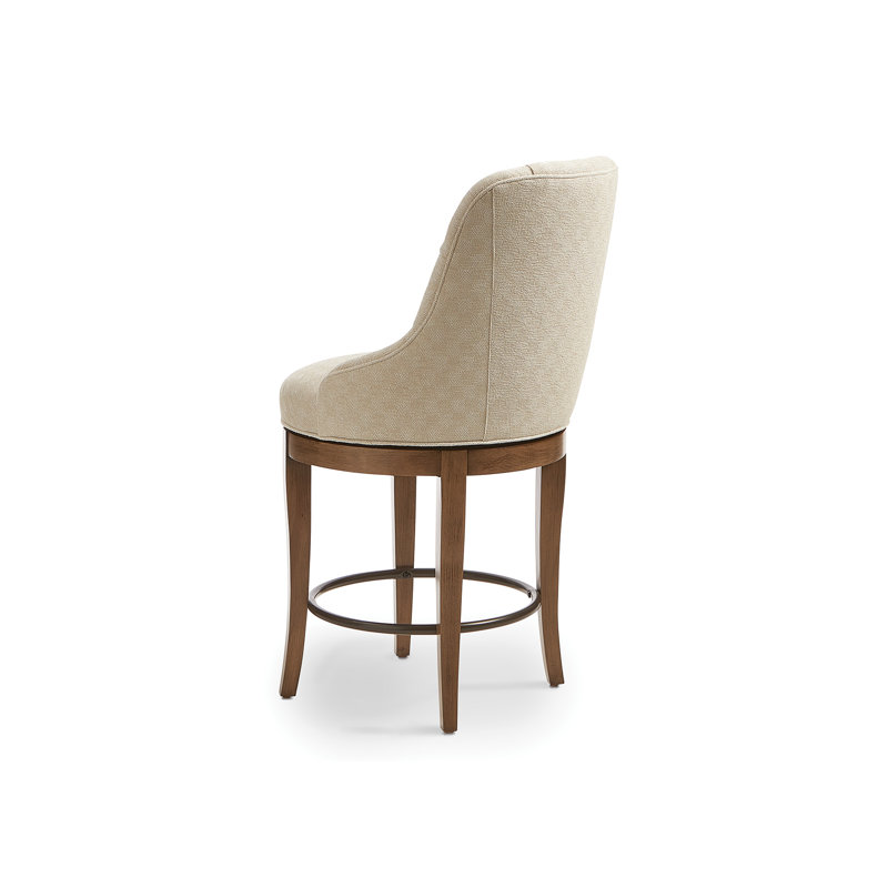 Corbin Tufted Back Memory Swivel, Boca Sky