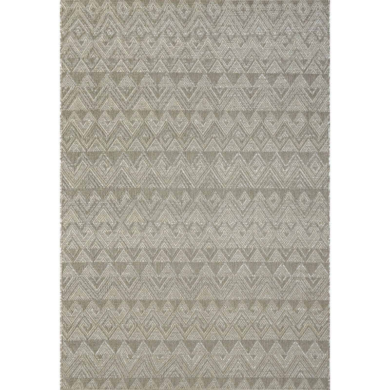 Frawley Chevron Indoor / Outdoor Rug, Rectangle 3'11" x 5'7"