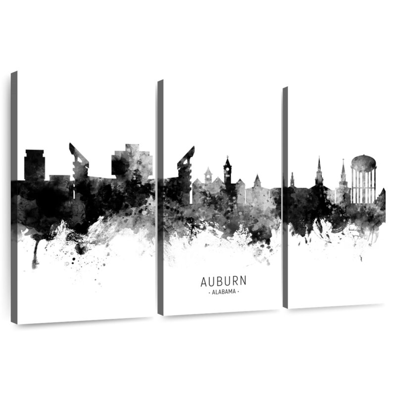 Tergel Auburn Alabama Skyline III, H 48 po x l 74 po