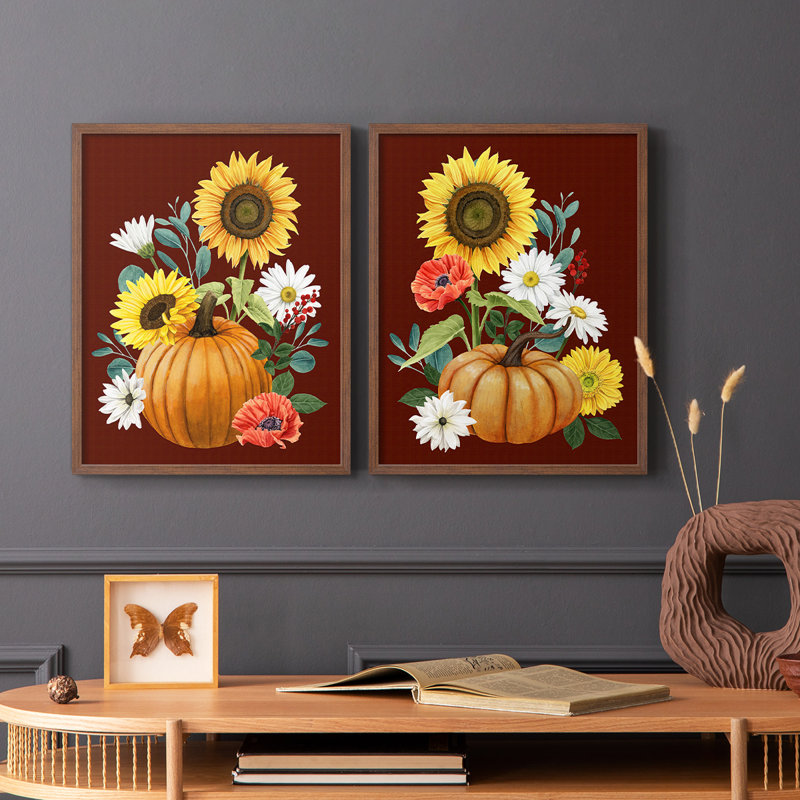 «Beautiful Fall I», reproduction encadrée de qualité supérieure - prête à être accrochée - aucun clou requis - aucun clou requis