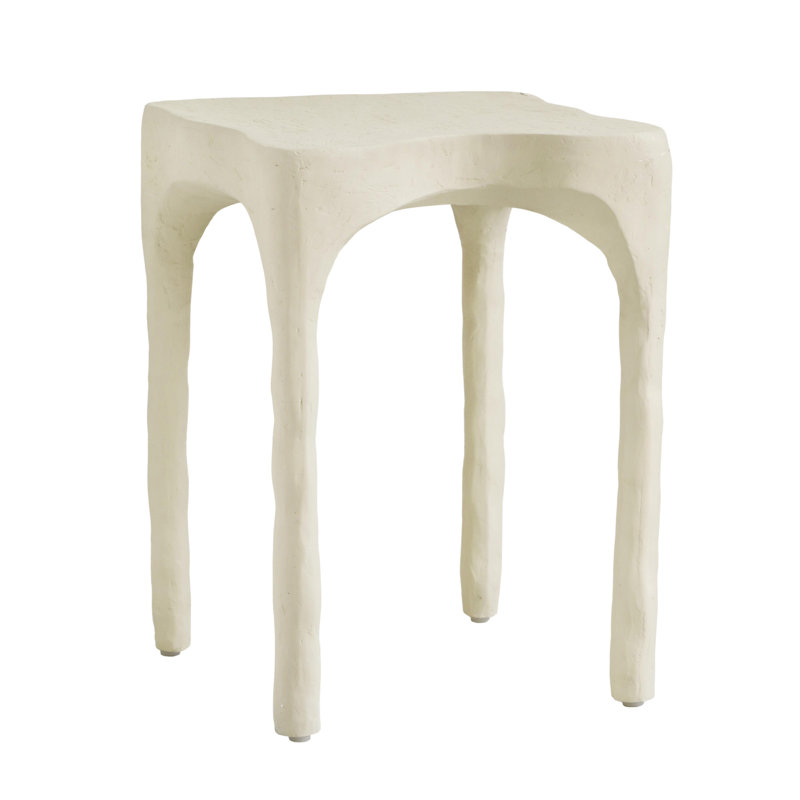 Skully Cream Stone Side Table