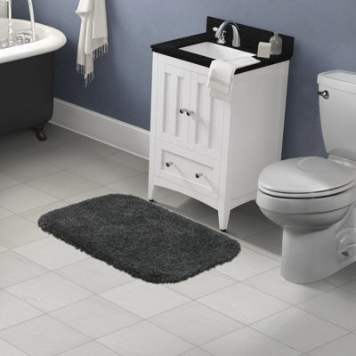 Tapis pour salle de bain en nylon Treye avec envers antidérapant