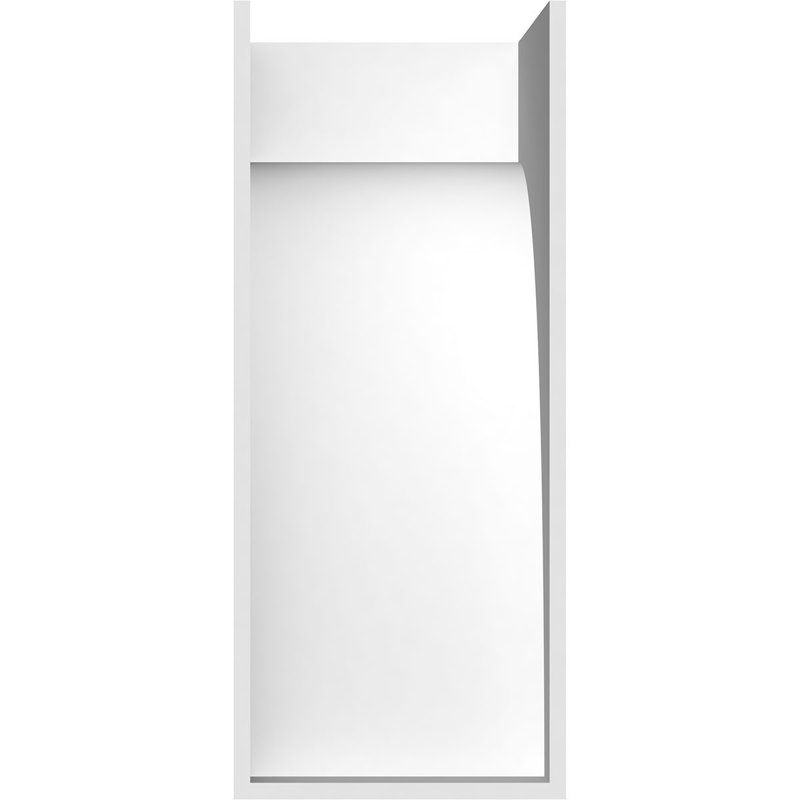 Corbeau standard en PVC de qualité architecturale Stockport, H 18 po x l 7 po x P 9 po