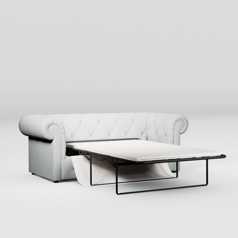 Ellrich 3 Seater Sofa Bed, Light Blue