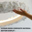 32.28" Cream-Style Pendant Light, Acrylic Ring Design, Soft Glow, Living Room Bedroom Lighting