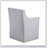Grey Polyester Armchair with Rectangle Base Style