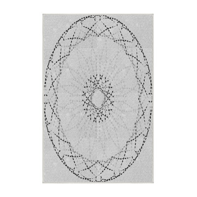 Tapis gris tissé à la machine