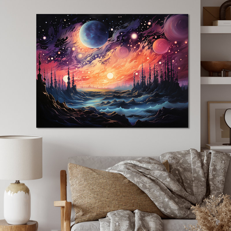 «Stars Infinity Landscape I», reproduction sur toile, 34" H x 44" W, Toile tendue