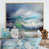Toile naturelle avec cadre flottant