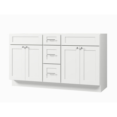 60'' Double Bathroom Vanity Base only